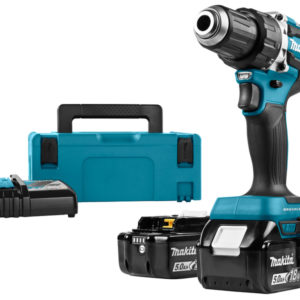 Makita DDF484RTJ 18V Li-Ion Accu Boor-/schroefmachine Set (2x 5.0Ah Accu) In Mbox - Koolborstelloos