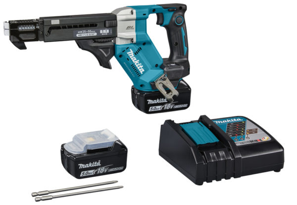 Makita DFR551RTJ 18V Li-Ion Accu Schroefautomaat Set (2x 5