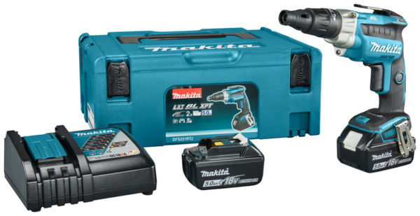 Makita DFS251RTJ 18V Li-Ion Accu Schroevendraaier Set In Mbox (2x 5