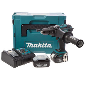 Makita DHP458RMJ 18V Li-Ion Accu Klopboor-/schroefmachine Set (2x 4.0Ah Accu) In Mbox