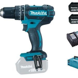 Makita DHP482RFJ 18V Li-Ion Accu Klopboor-/schroefmachine Set (2x 3.0Ah Accu) In Mbox