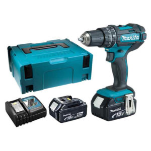 Makita DHP482RMJ 18V Li-Ion Accu Klopboor-/schroefmachine Set (2x 4.0Ah Accu) In Mbox