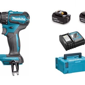 Makita DHP483RTJ 18V Li-Ion Accu Klopboor-/schroefmachine Set (2x 5.0Ah Accu) In Mbox - Koolborstelloos