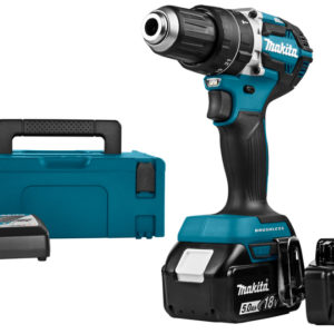 Makita DHP484RTJ 18V Li-Ion Accu Klopboor-/schroefmachine Set (2x 5.0Ah Accu) In Mbox - Koolborstelloos