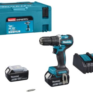 Makita DHP487RTJ 18V Li-Ion Accu Klopboor-/schroefmachine Set (2x 5