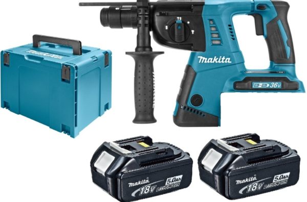 Makita DHR264RM2 36V (2x 18V) Li-Ion Accu SDS-plus Combihamer Set (2x 4.0Ah Accu) In Koffer - 2