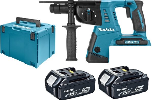 Makita DHR264RT2J 36V (2x 18V) Li-Ion Accu SDS-plus Combihamer Set (2x 5.0Ah Accu) In Mbox - 2