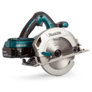 Makita DHS710PT2J 36V (2x 18V) Li-Ion Accu Cirkelzaag Set Incl. Duolader (2x 5.0Ah Accu) In Mbox - 190mm