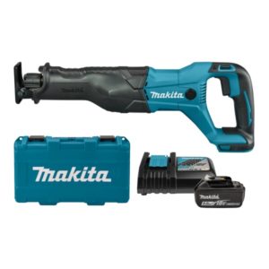 Makita DJR186RT 18V Li-Ion Accu Reciprozaag Set (1x 5.0Ah Accu) In Koffer - Snelwissel - Variabel