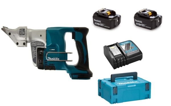 Makita DJS130RTJ 18V Li-Ion Accu Plaatschaar Set In Mbox (2x 5