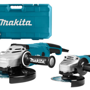 Makita DK0054X1 Haakse Slijper Combiset (GA9020R / 9558NB) + 2 Diamantschijven In Koffer - 2200W / 840W - 230 X 125mm