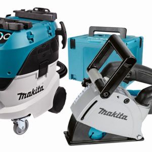 Makita DK0093J Alleszuiger / Bouwstofzuiger (VC4210L)&Sleuvenfrees In Mbox (SG1251J) Combiset