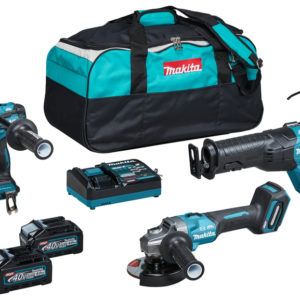 Makita DK0159G301 XGT 40V Max Li-ion Accu 3-delige Combiset (2x 4.0Ah Accu) In Tas