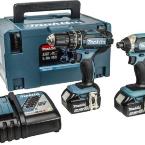 Makita DLX2131JX 18V Li-Ion Accu Klopboor-/schroefmachine (DHP482)&Slagschroevendraaier (DTD152) Combiset (2x 3.0Ah Accu) In Mbox