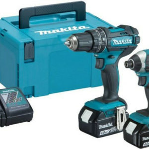 Makita DLX2131MJ 18V Li-Ion Accu Klopboor-/schroefmachine (DHP482)&Slagschroevendraaier (DTD152) Combiset (2x 4.0Ah Accu) In Mbox