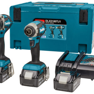 Makita DLX2180TJ1 18V Li-Ion Accu Klop-/schroefmachine (DHP484)&Slagschroevendraaier (DTD153) Combiset (3x 5