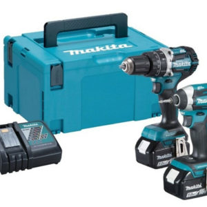 Makita DLX2181TJ 18V Li-Ion Accu Klop-/schroefmachine (DHP484)&Slagschroevendraaier (DTD154) Combiset (2x 5