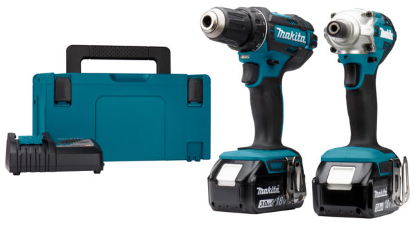 Makita DLX2339J 18V Li-Ion Accu Schroef-/boormachine (DDF482)&Slagschroevendraaier (DTD156) Combiset (2x 3