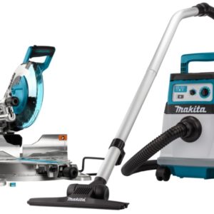 Makita DLX2379UX1 2x18V Li-Ion Accu Combiset Voor Afkorten En Stofzuigen - 260mm - Koolborstelloos