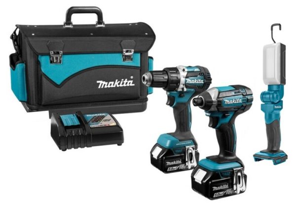 Makita DLX3077TX 18V Li-Ion Accu Combiset In Koffer (2x 5