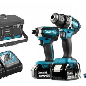 Makita DLX3090TX 18V Li-Ion Accu Boor-/schroefmachine (DDF484)&Slagschroevendraaier (DTD153) Combiset (2x 5.0Ah Accu) In Tas