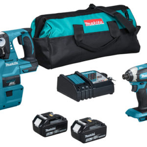 Makita DLX3154TX1 18V Li-ion Accu 3-delige Combiset (2x 5.0Ah Accu) In Tas