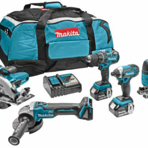 Makita DLX5020T 18V Li-Ion Accu 5-delige Combiset (2x 5