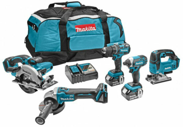 Makita DLX5020T 18V Li-Ion Accu 5-delige Combiset (2x 5