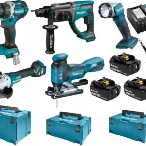 Makita DLX5044TJ 5-delige 18V Li-ion Accu Combiset (3x 5.0Ah Accu) In Mbox