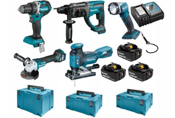 Makita DLX5044TJ 5-delige 18V Li-ion Accu Combiset (3x 5.0Ah Accu) In Mbox