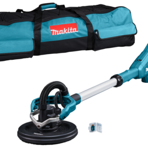 Makita DSL801ZU 18V Li-Ion Accu Langnek Schuurmachine Body Met Tas En AWS Zender - 225mm