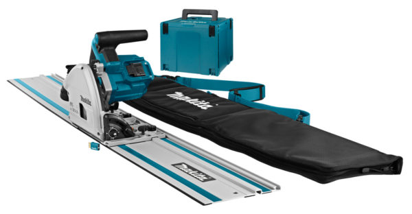 Makita DSP601ZJU2 36V (2x 18V) Li-Ion Accu Invalcirkelzaag Body In Mbox (AWS) Incl. Geleiderail - 20 X 165mm - Koolborstelloos