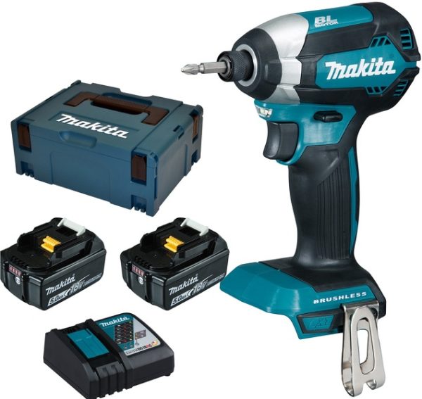 Makita DTD153RTJ 18V Li-Ion Accu Slagschroevendraaier Set (2x 5.0Ah Accu) In Mbox - Koolborstelloos