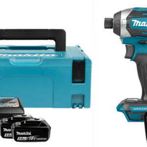 Makita DTD154RTJ 18V Li-Ion Accu Slagschroevendraaier Set (2x 5.0Ah Accu) In Mbox - Koolborstelloos