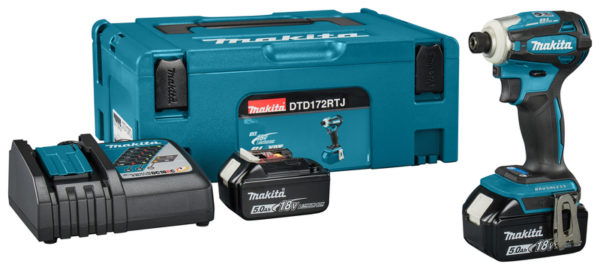 Makita DTD172RTJ LXT 18V Li-ion Accu Slagschroevendraaier Set (2x 5