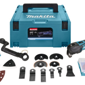 Makita DTM41ZJX3 14.4V Li-Ion Accu Multitool Body + 42 Delige Accessoireset In Mbox - Snelwissel