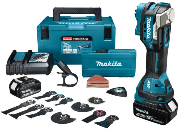 Makita DTM52RTJX2 18V Li-Ion Accu Multitool (2x 5