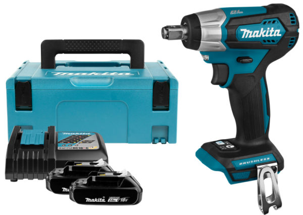 Makita DTW181RAJ 18V Li-Ion Accu Slagmoersleutel Set (2x 2