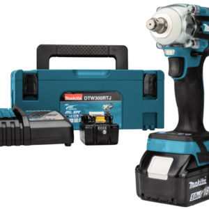 Makita DTW300RTJ 18V Li-ion Accu Slagmoersleutel Set (2x 5.0Ah Accu) In Mbox - 330Nm - 1/2"