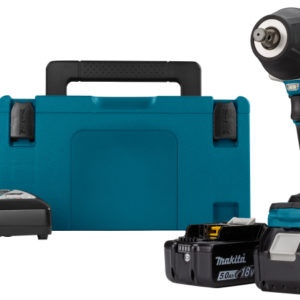 Makita DTW700RTJ 18V Li-Ion Accu Slagmoersleutel Set (2x 5.0Ah Accu) In Mbox - 700 Nm - 1/2"- Koolborstelloos