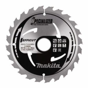 Makita E-08682 Cirkelzaagblad - Efficut - 185x30x24T - Hout