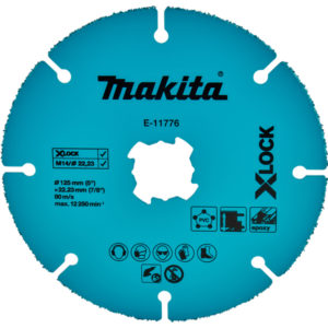 Makita E-11776 X-Lock Diamantdoorslijpschijf - 125x22