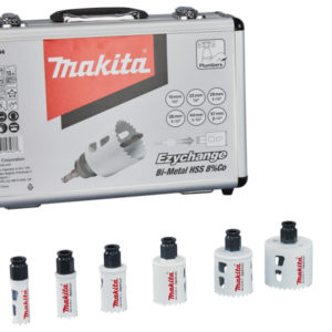 Makita E-12304 7-delige Gatzaagset In Koffer - 44mm - Hout/metaal - Ezychange Snelwisseladapter