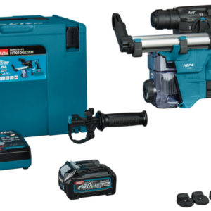 Makita HR010GD201 XGT 40V Max Li-ion Accu SDS-Plus Combihamer Set (2x2.5Ah) In Mbox