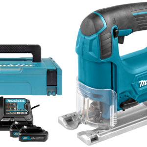 Makita JV101DSME 10.8V Li-Ion Schuifaccu Decoupeerzaag Set (2x 4.0Ah Accu) In Koffer - D-greep