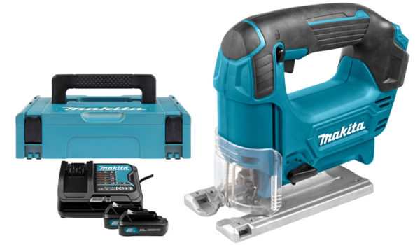 Makita JV101DSME 10.8V Li-Ion Schuifaccu Decoupeerzaag Set (2x 4.0Ah Accu) In Koffer - D-greep