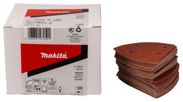 Makita P-42634 Deltaschuurvellen - 94 X K120 - Hout (50st)