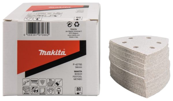 Makita P-42793 Deltaschuurvellen - 94 X K80 - Non-ferro Metalen (50st)