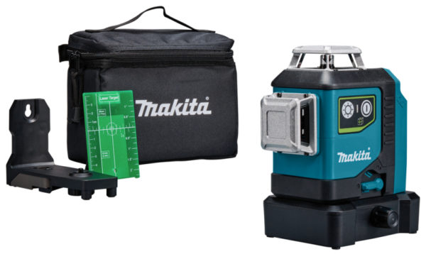 Makita SK700GD 12V Max Li-Ion Accu Kruislijnlaser Body In Tas - Zelfnivellerend - Groen 3x360° - 35m