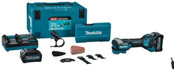 Makita TM001GD201 XGT 40V Max Li-ion Accu Multitool Set (2x 2